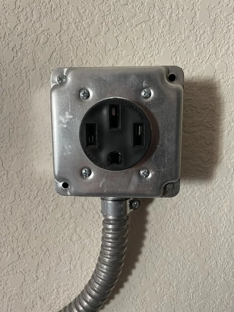 NEMA 14-50 outlet installed for Electrical Panel Upgrade in Gulf Gate