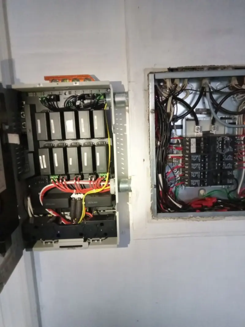 Electrical panel upgrade completed for Security Camera Wiring in Gulf Gate